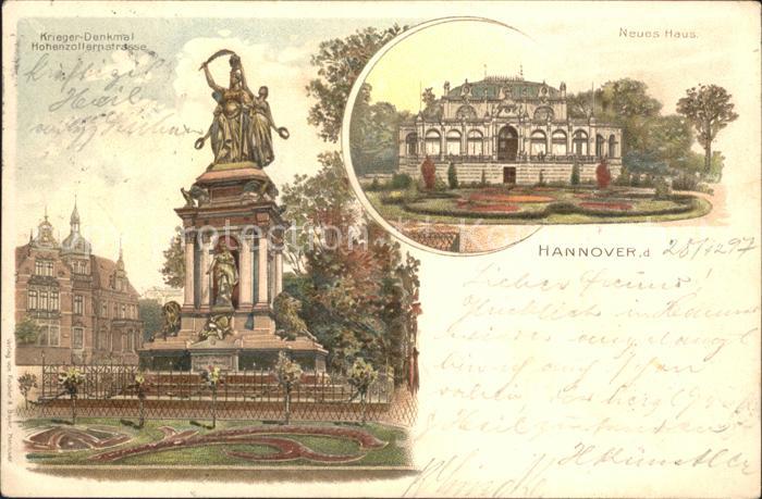 HANNOVER  CITY Kriegerdenkmal Hohenzollernstrasse Neues Haus Reichspost
