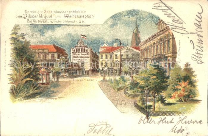 HANNOVER  CITY Georgstrasse Spezialausschanklokale Pilsner Urquell Weihenstephan