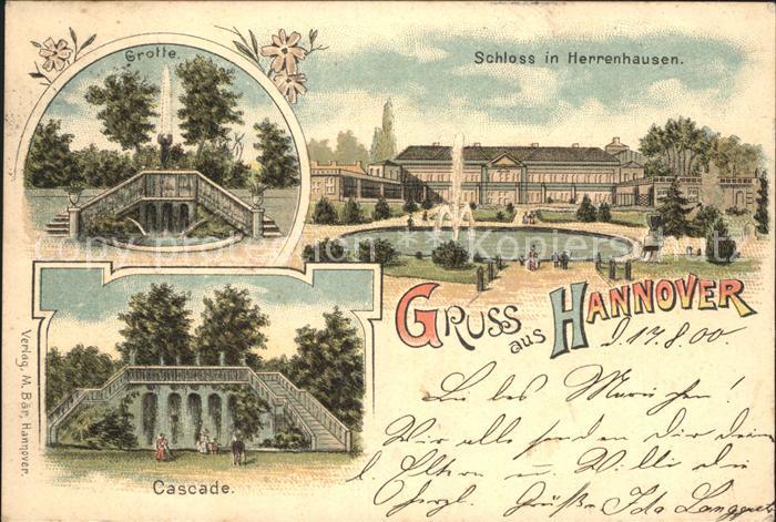 Herrenhausen Hannover Schloss Grotte Cascade Reichspost