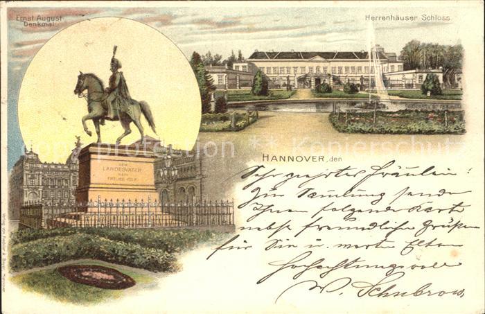 HANNOVER  CITY Ernst August Denkmal Herrenhaeuser Schloss