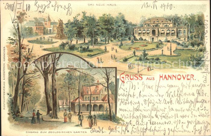 HANNOVER  CITY Das Neue Haus Eingang zum Zoologischen Garten