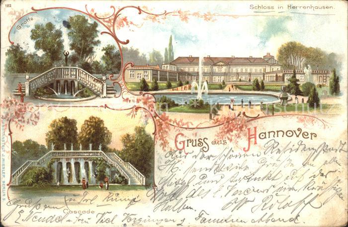 Herrenhausen Hannover Schloss Grotte Cascade Reichspost