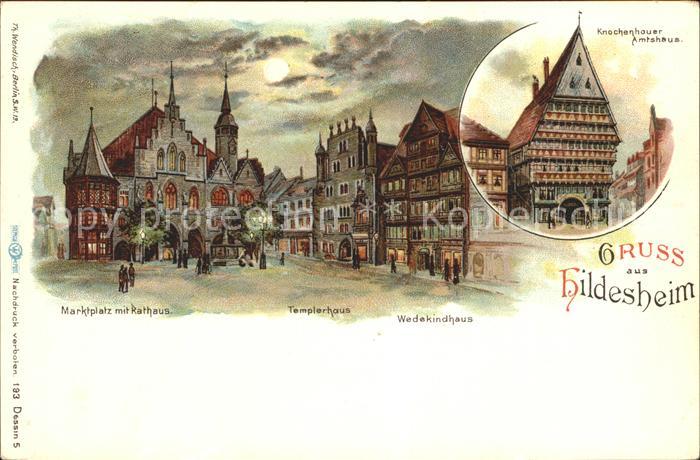HILDESHEIM  CITY Knochenhauer Amtshaus Wedekindhaus Templerhaus Marktplatz Ratha