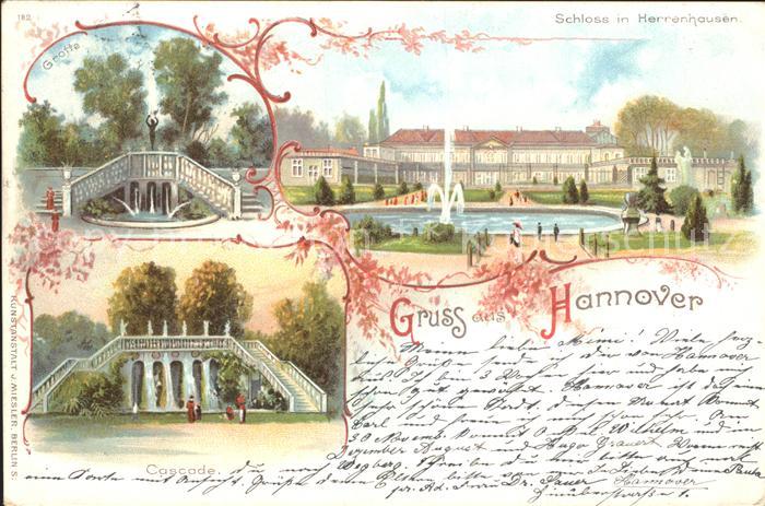 Herrenhausen Hannover Schloss Grotte Cascade Reichspost