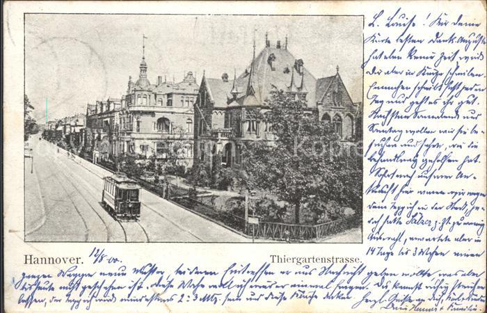 HANNOVER  CITY Tiergartenstrasse Strassenbahn