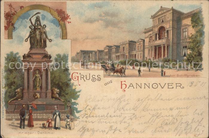 HANNOVER  CITY Kriegerdenkmal Am Schiffgraben