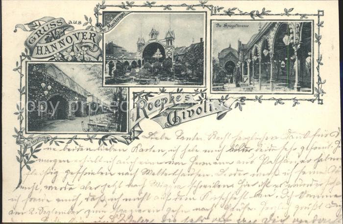 HANNOVER  CITY Roepkes Tivoli Musiktempel Spiegelterrasse