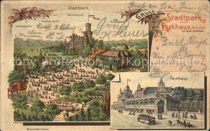 HANNOVER  CITY Stadtpark und Restaurant Parkhaus Reichspost