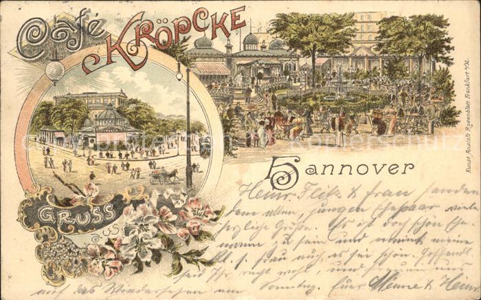 HANNOVER  CITY Cafe Kroepcke Litho