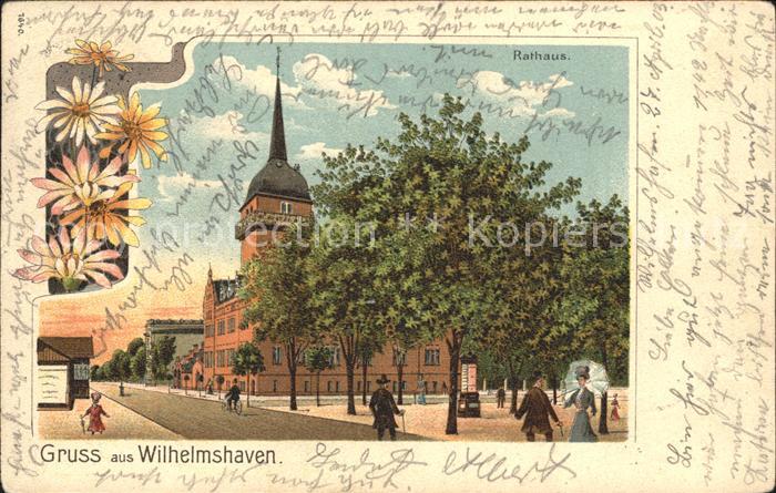 Wilhelmshaven  CITY Rathaus Blumen
