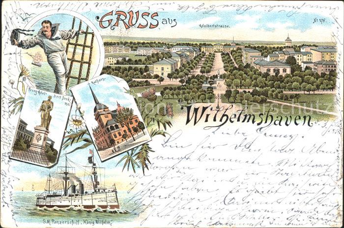 Wilhelmshaven  CITY Panzerschiff Koenig Wilhelm Matrose Prinz Adalbert Denkmal