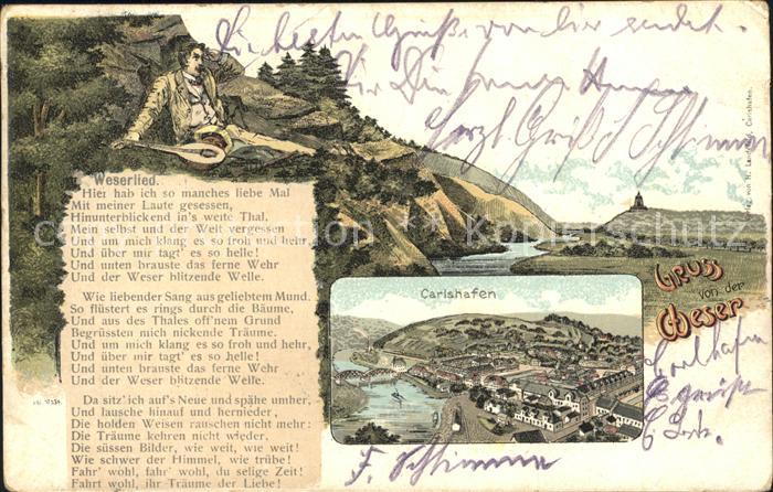 Carlshafen Panorama Wesertal Weserlied