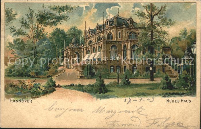 HANNOVER  CITY Neues Haus Kuenstlerkarte