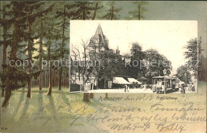 HANNOVER  CITY Pferdeturm Strassenbahn