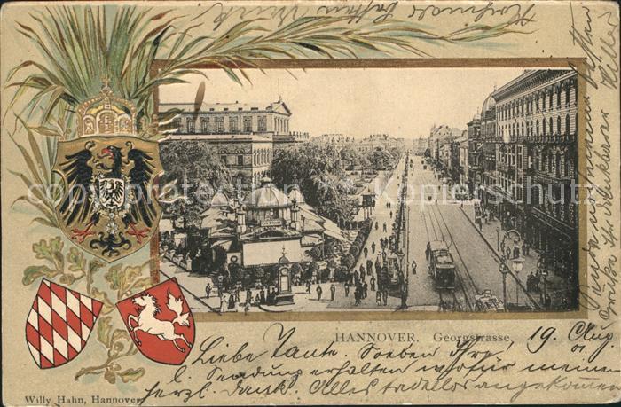 HANNOVER  CITY Georgstrasse Cafe Kroepcke Wappen