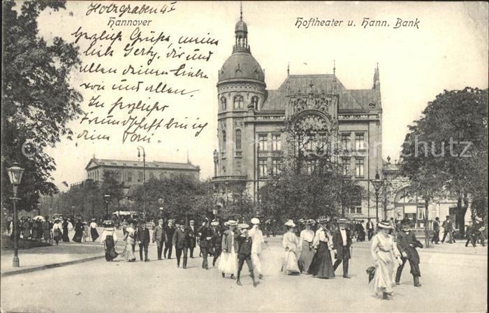 HANNOVER  CITY Hoftheater und Hann. Bank
