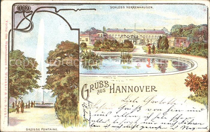 Herrenhausen Hannover Schloss Teich Grosse Fontaine