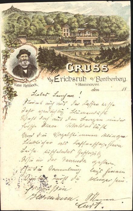 Benthe Hotel Erichsruh Vater Rehbock