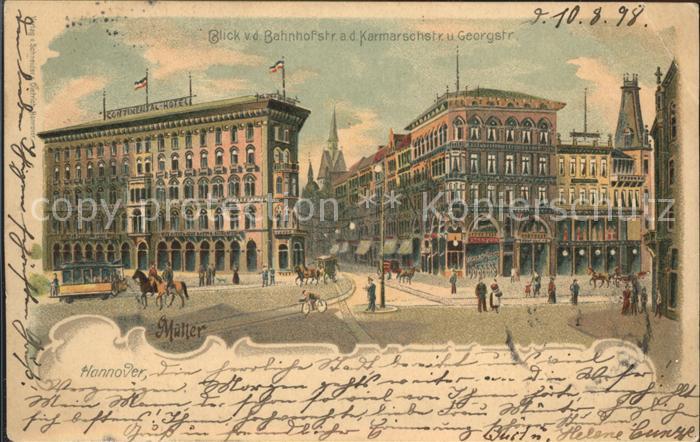 HANNOVER  CITY Bahnhofstrasse Karmarschstrasse Georgstrasse