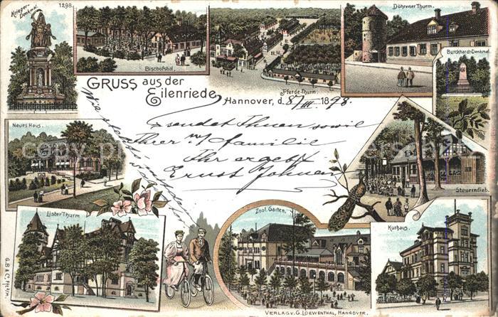 HANNOVER  CITY Sehenswuerdigkeiten rund um die Eilenriede Reichspost