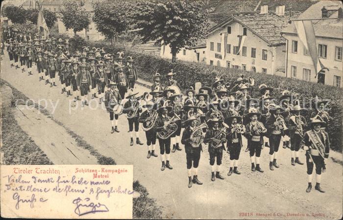 Matrei Osttirol Tiroler Trachten Schuetzen Kompagnie