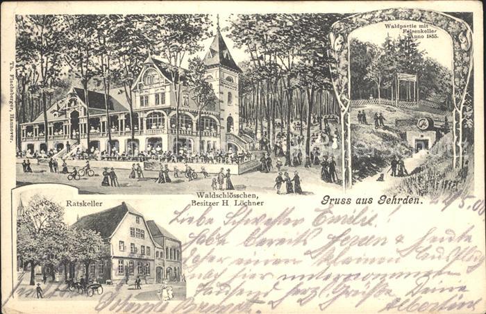 Gehrden Hannover Waldschloesschen Ratskeller Waldpartie Felsenkeller