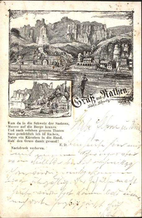 Rathen Saechsische Schweiz Elbepartie Basteifelsen