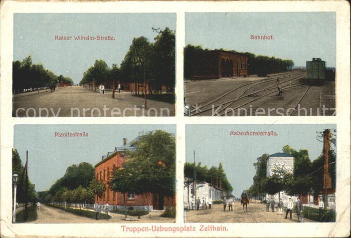 Zeithain Truppenuebungsplatz Kaiser Wilhelm Str Bahnhof Planitzstr Rabenhorststr