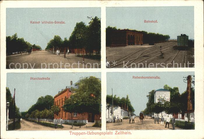 Zeithain Truppenuebungsplatz Kaiser Wilhelm Str Bahnhof Planitzstr Rabenhorststr