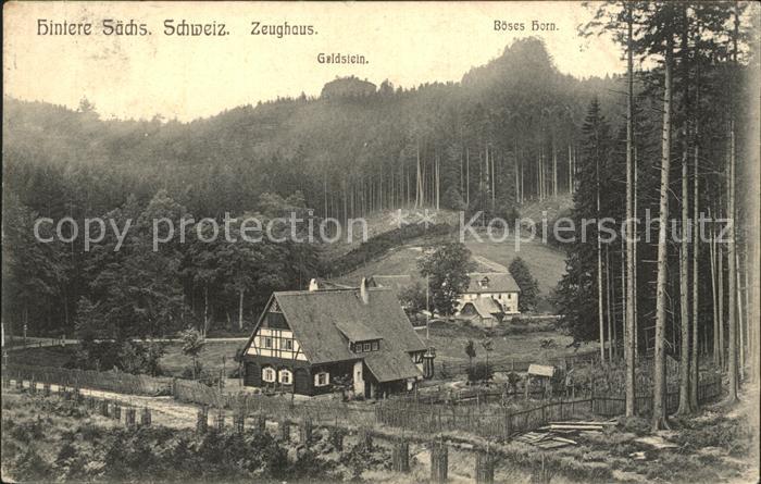 Saechsische Schweiz Zeughaus Goldstein Boeses Horn