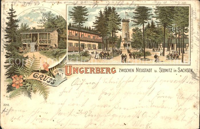 Neustadt Sachsen Ungerberg Sennhuette Aussichtsturm