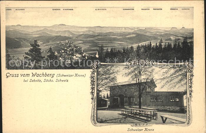 Sebnitz Wachberg Schweizer Krone Panorama