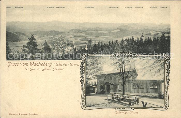 Sebnitz Wacheberg Schweizer Krone Panorama