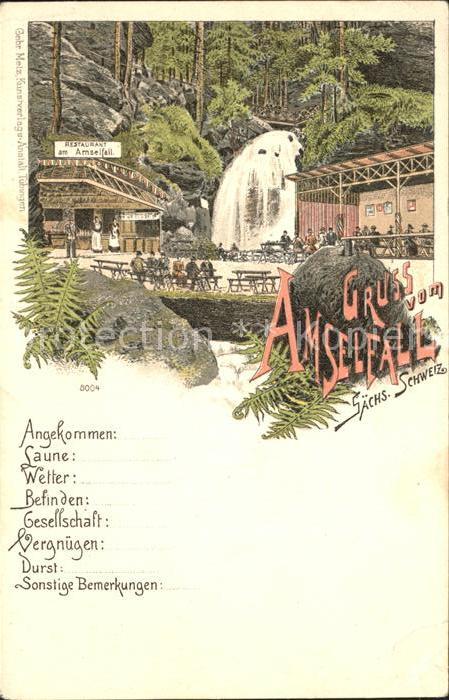 Saechsische Schweiz Amselfall Restaurant