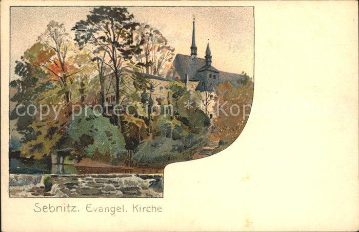 Sebnitz Ev Kirche Kuenstlerkarte