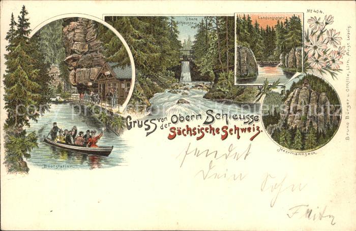 Sebnitz Bootsstation Obere Schleuse Landungsplatz Hermannseck