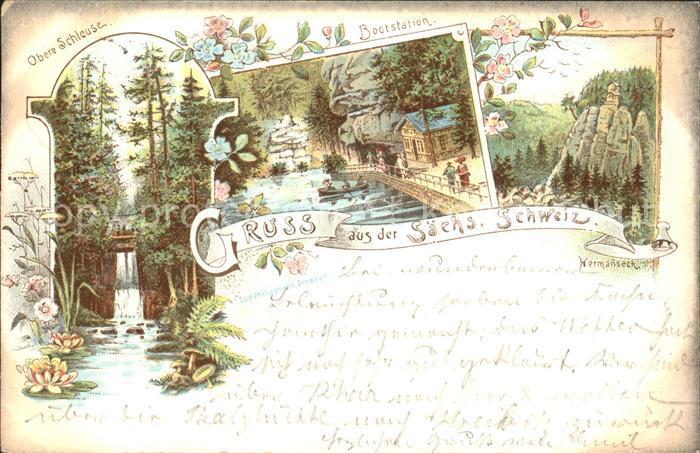 Sebnitz Obere Schleuse Bootsstation Hermannseck