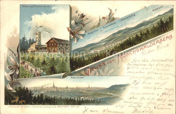 Bautzen Sachsen Panorama Moenchswaelderberg Thurm