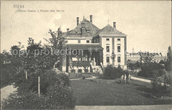 Riesa Sachsen Offiziers Casino 2tes Pionier Bat No 22
