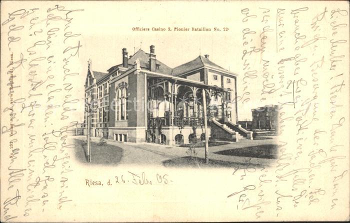 Riesa Sachsen Offiziers Casino Pionier Bat No 22