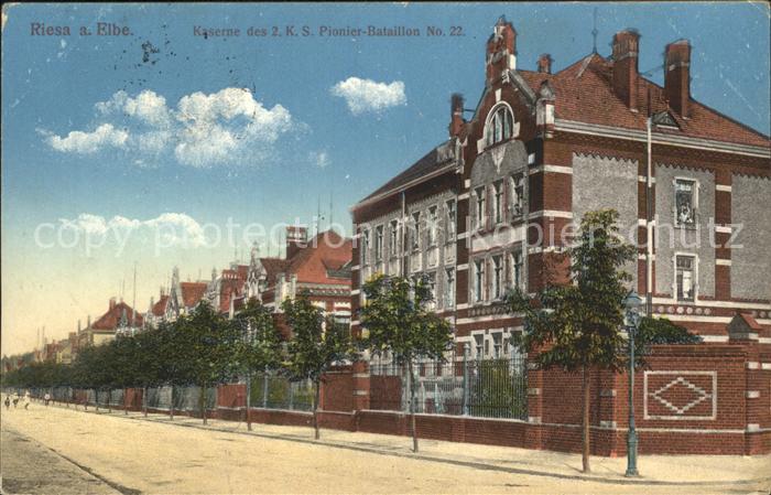 Riesa Sachsen Kaserne des Pionier Bataillon No 22