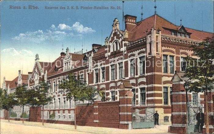 Riesa Sachsen Kaserne des Pionier Bataillon No 22