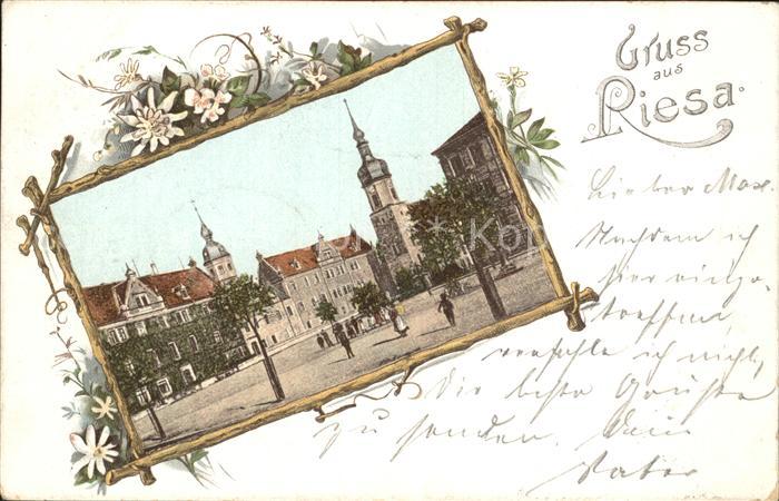 Riesa Sachsen Marktplatz Kirche