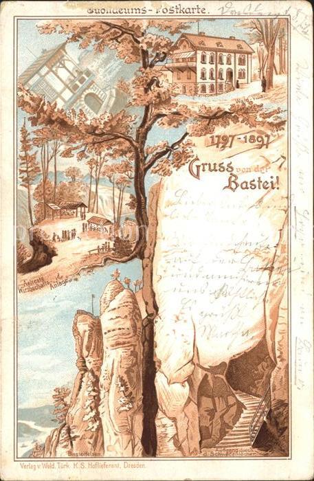 Bastei Saechsische Schweiz Wirtschafts Anlage Wald Villa Basteifelsen Schwedenlo