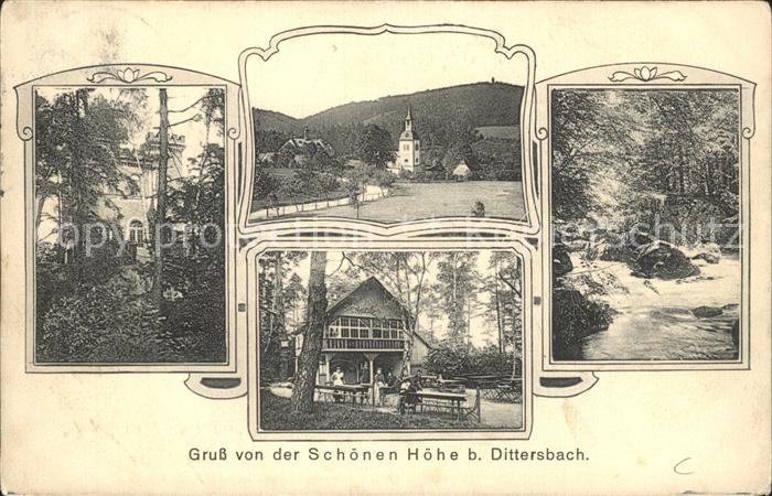 Dittersbach Duerrroehrsdorf Schoene Hoehe Teilansichten