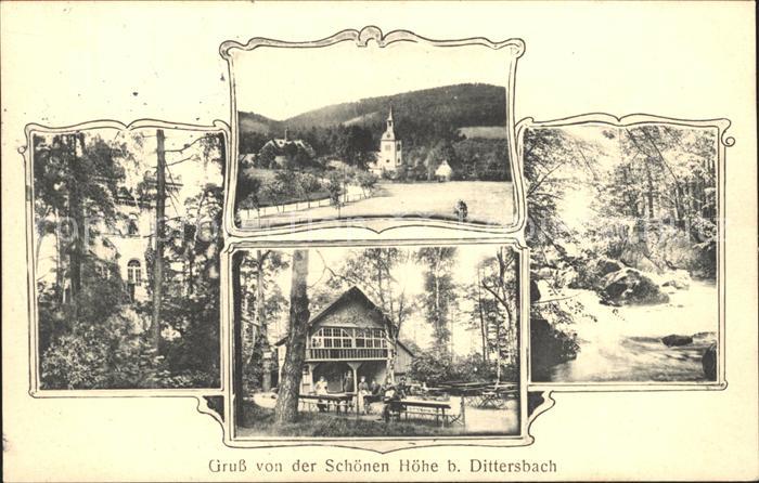 Dittersbach Duerrroehrsdorf Schoene Hoehe Teilansichten