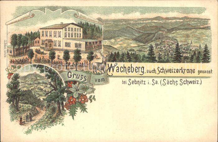 Sebnitz Wacheberg Schweizerkrone Panorama