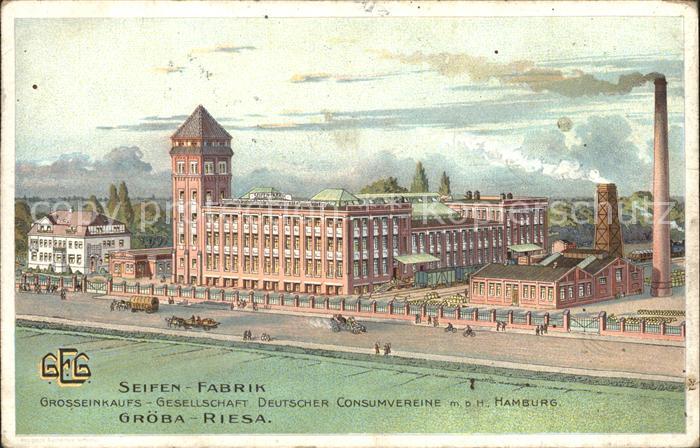 Riesa Sachsen Seifenfabrik Groeba