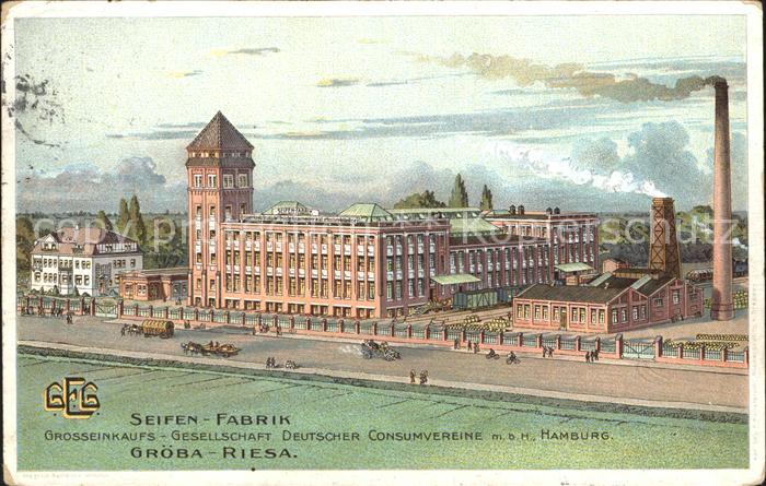 Riesa Sachsen Seifenfabrik Groeba