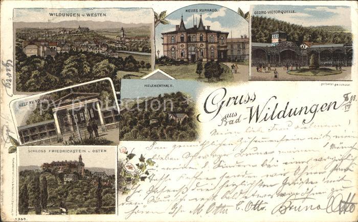 Bad Wildungen Westen Neues Kurhaus Georg Victor Quelle Helenenquelle Schloss Fri